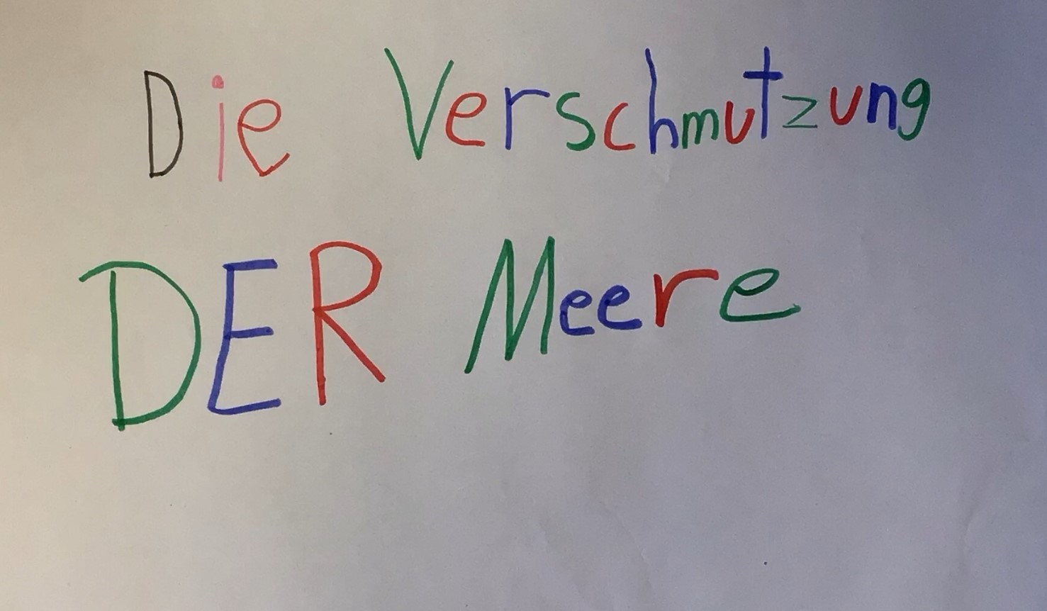 Die Verschmutzung der Meere